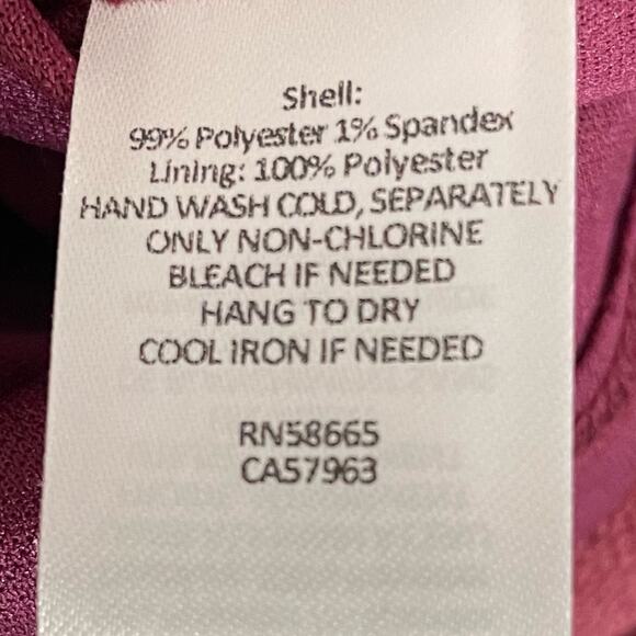 Caslon Floral Print Drop Waist Long Sleeve Dress Burgundy Floral Women’s - Picture 6 of 8